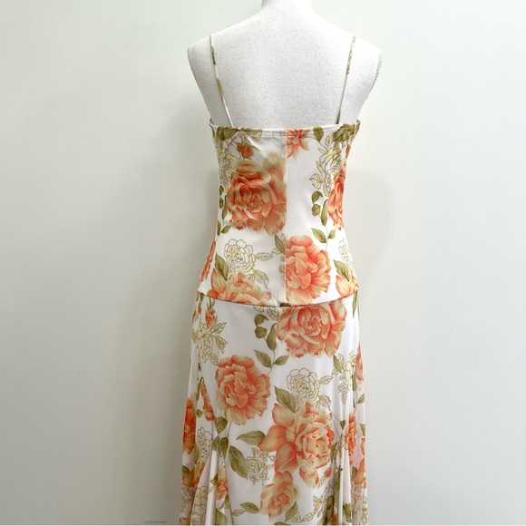 Vintage Y2K whimsical fairy asymmetrical hem drop waist midi dress empire waist - Picture 6 of 12